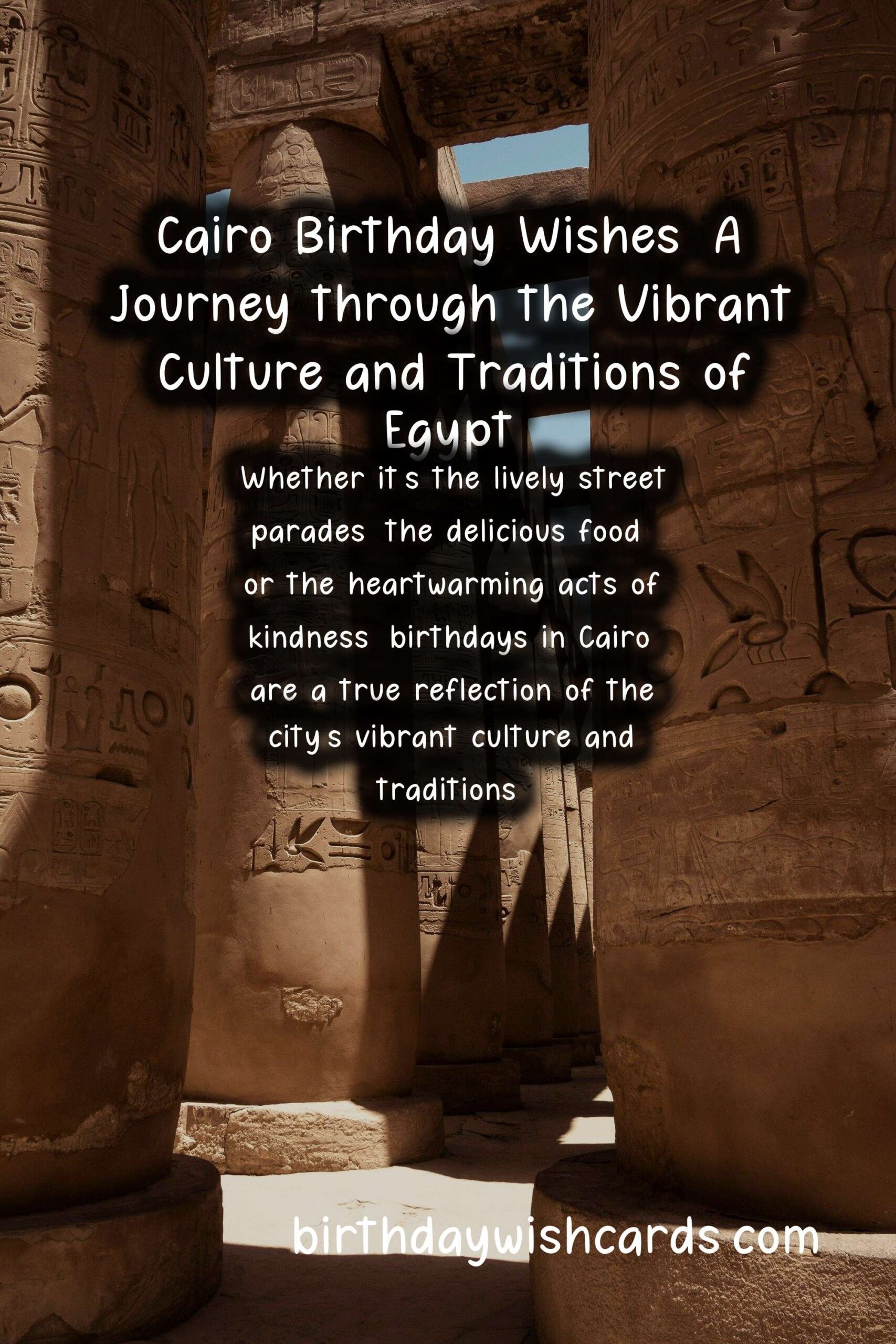 Birthday Wish Cards | Cairo Birthday Wishes: History from the Land of the Pharaohs
