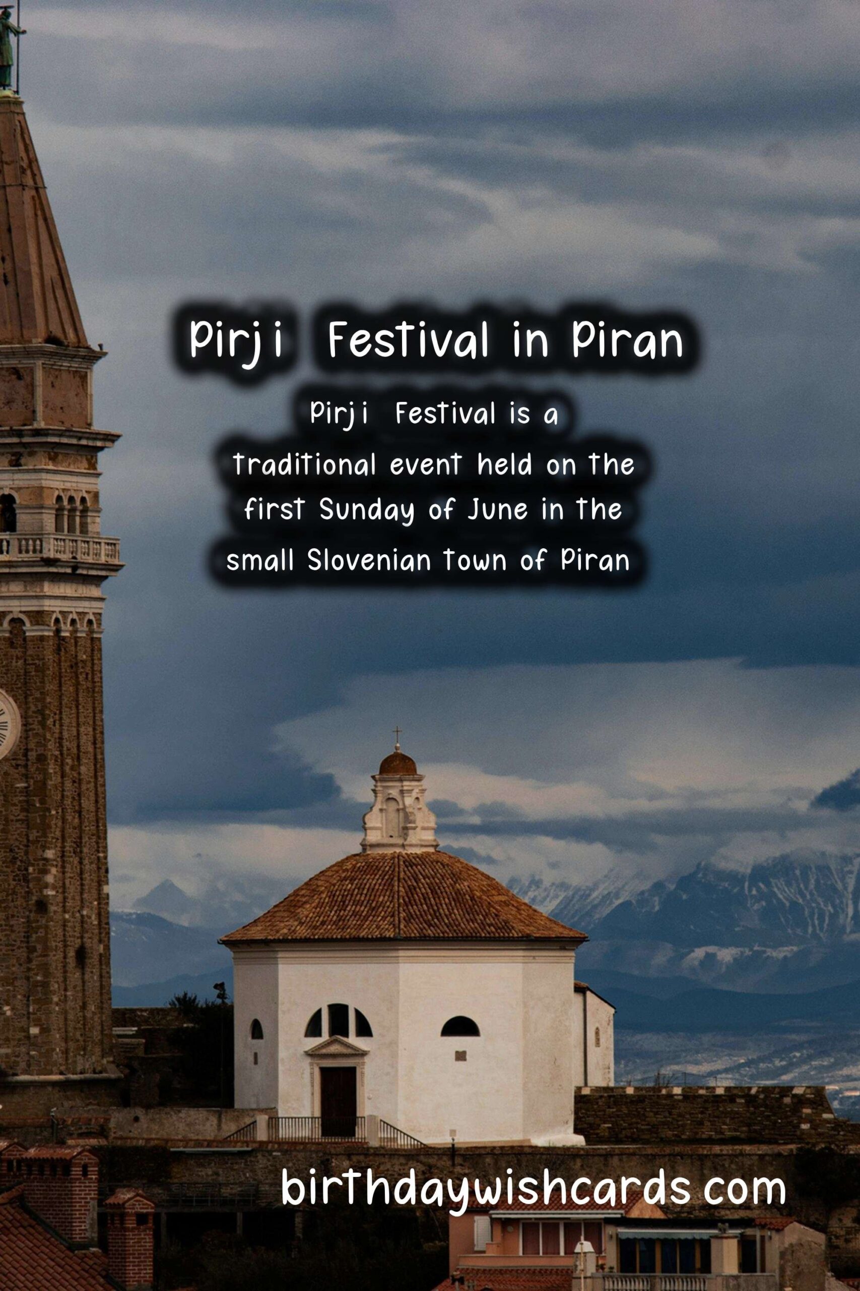 Birthday Wish Cards | Celebrate the Colorful Pirjič Festival on the First Sunday in June