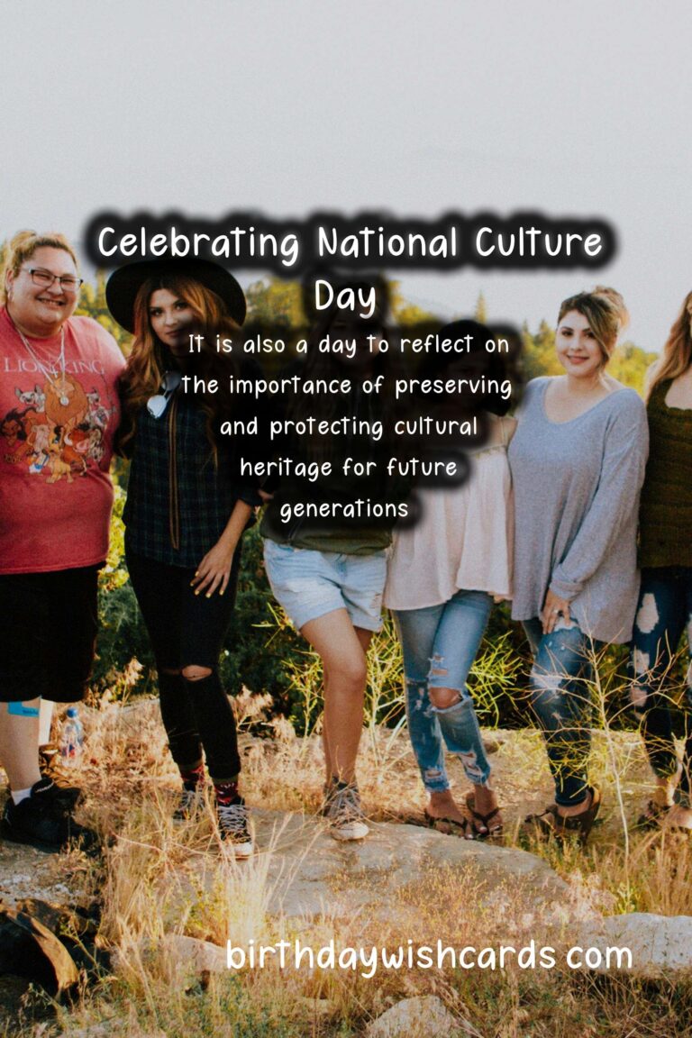 Celebrating National Culture Day – January 15th