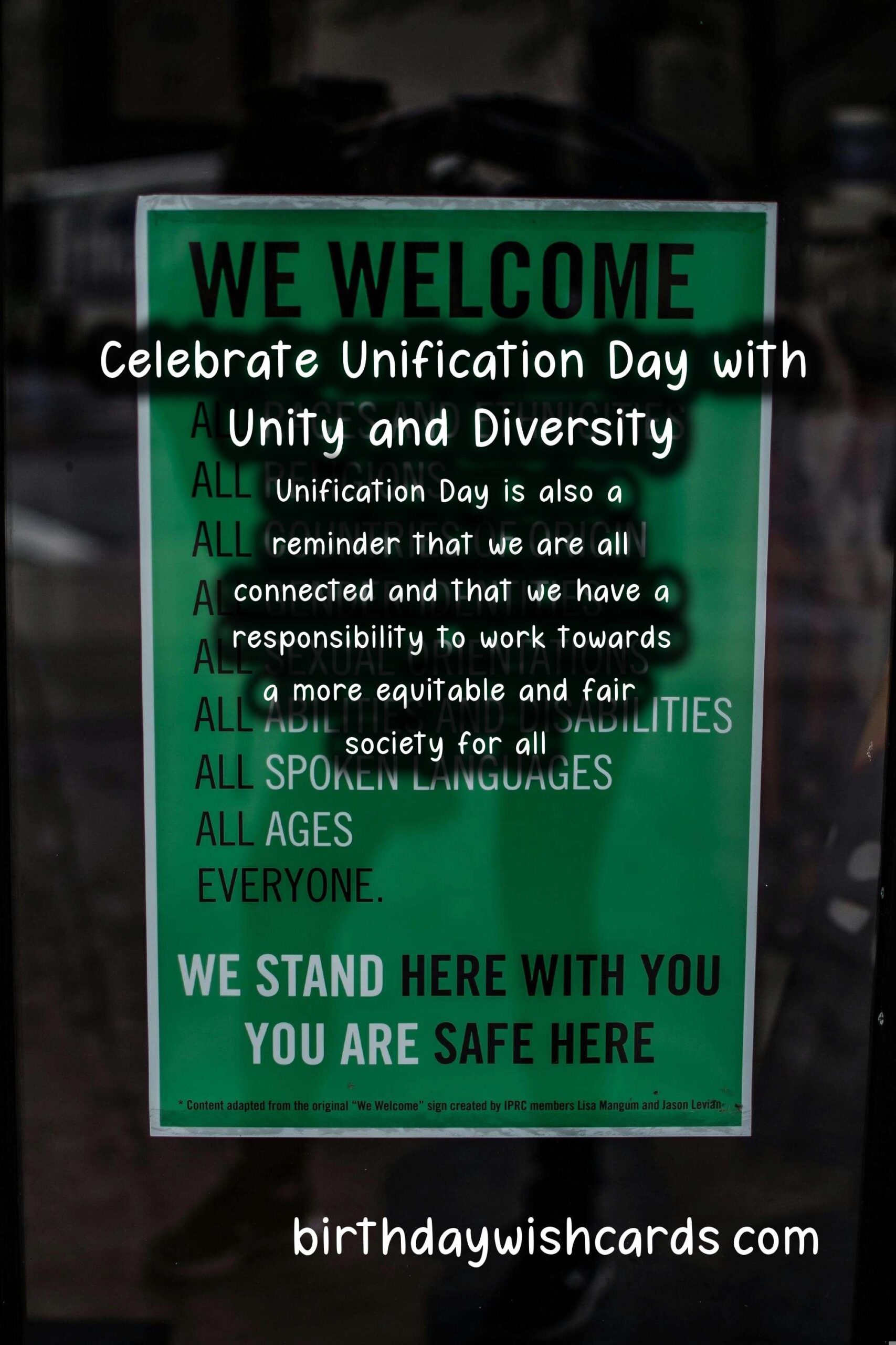 Celebrating Unification Day - January 24th