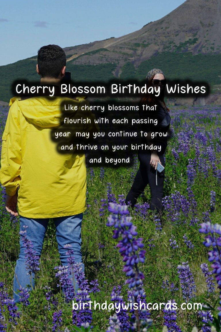 Cherry Blossom Birthday Wishes: Delicate and Hopeful Celebrations
