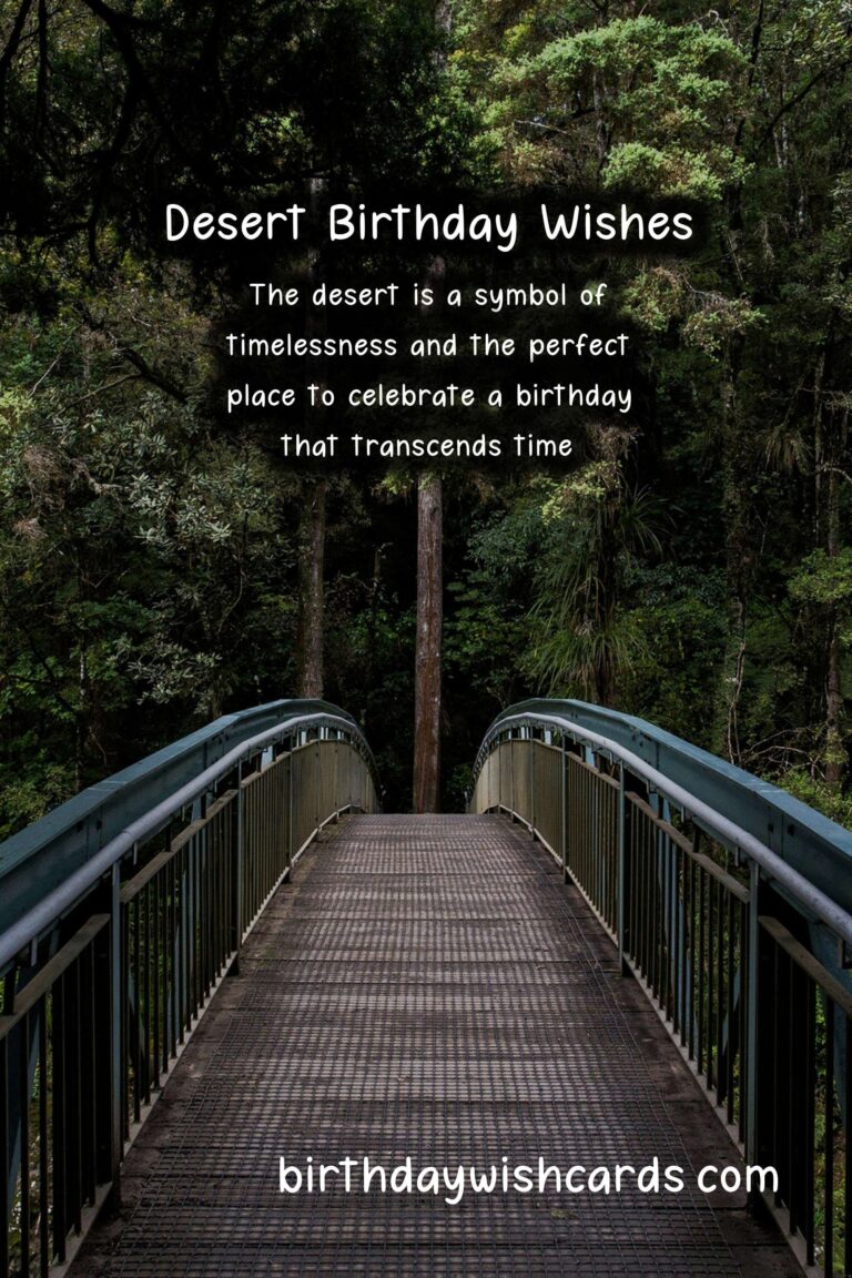Desert Birthday Wishes: Quiet and Timeless Celebrations
