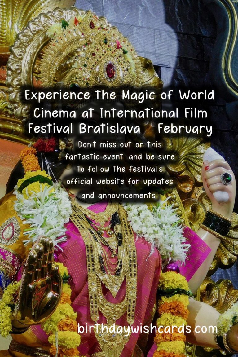 Experience the Magic of World Cinema at International Film Festival Bratislava – February