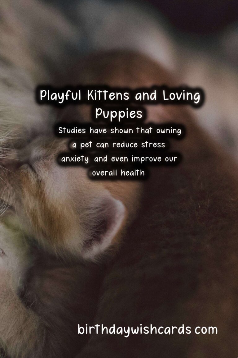 February Birthday Wishes: Playful Kittens and Loving Puppies
