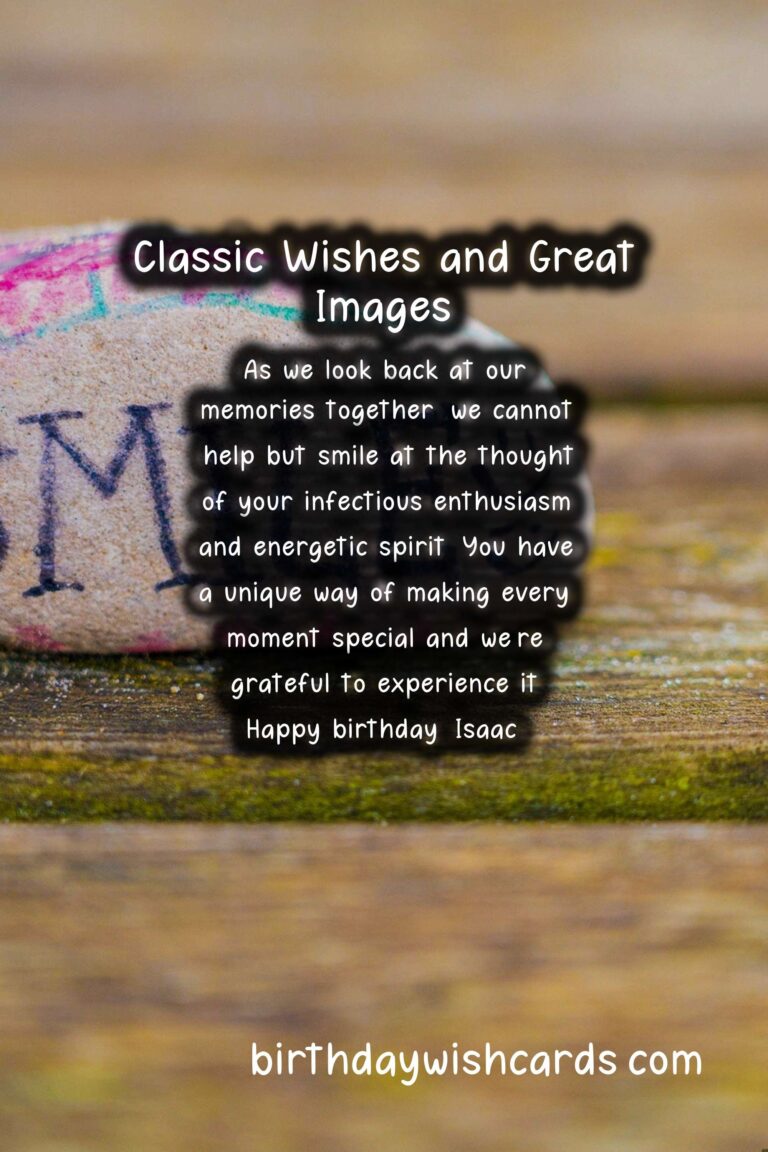 Happy Birthday, Isaac! Classic Wishes and Great Images