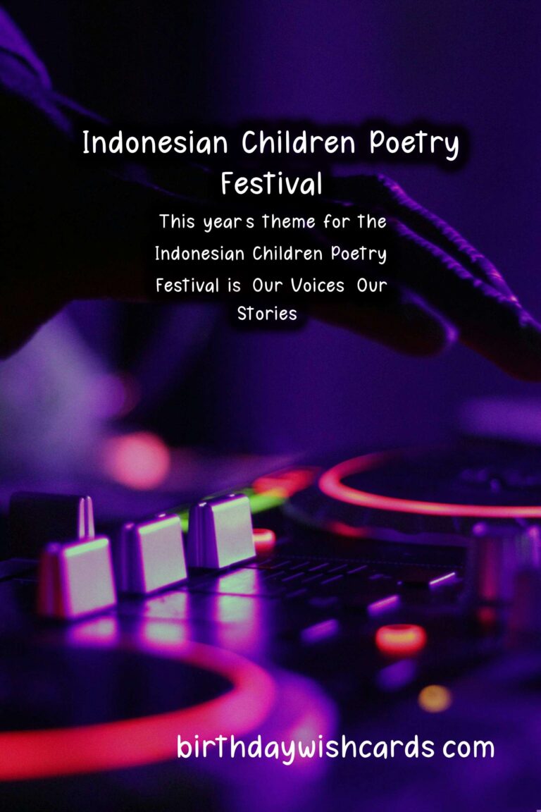 Indonesian Children Poetry Festival – October 22-23