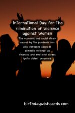 Birthday Wish Cards | 25-November International Day for the Elimination of Violence Against Women: