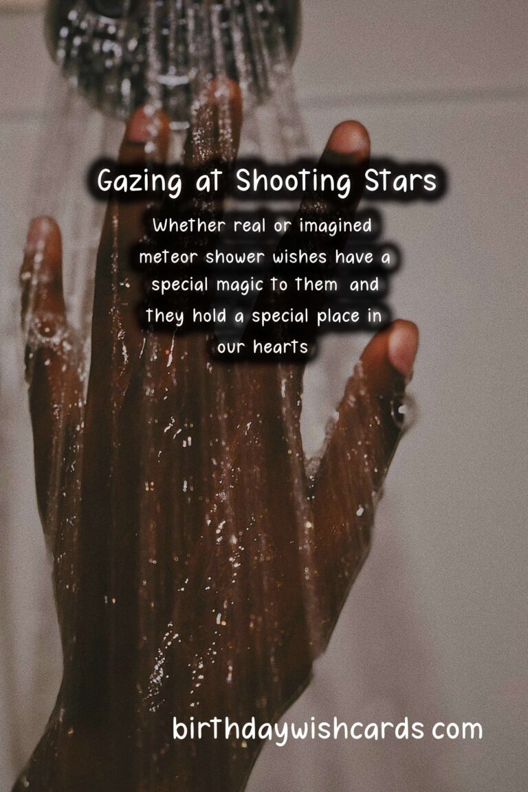 Meteor Shower Wishes: Gazing at Shooting Stars