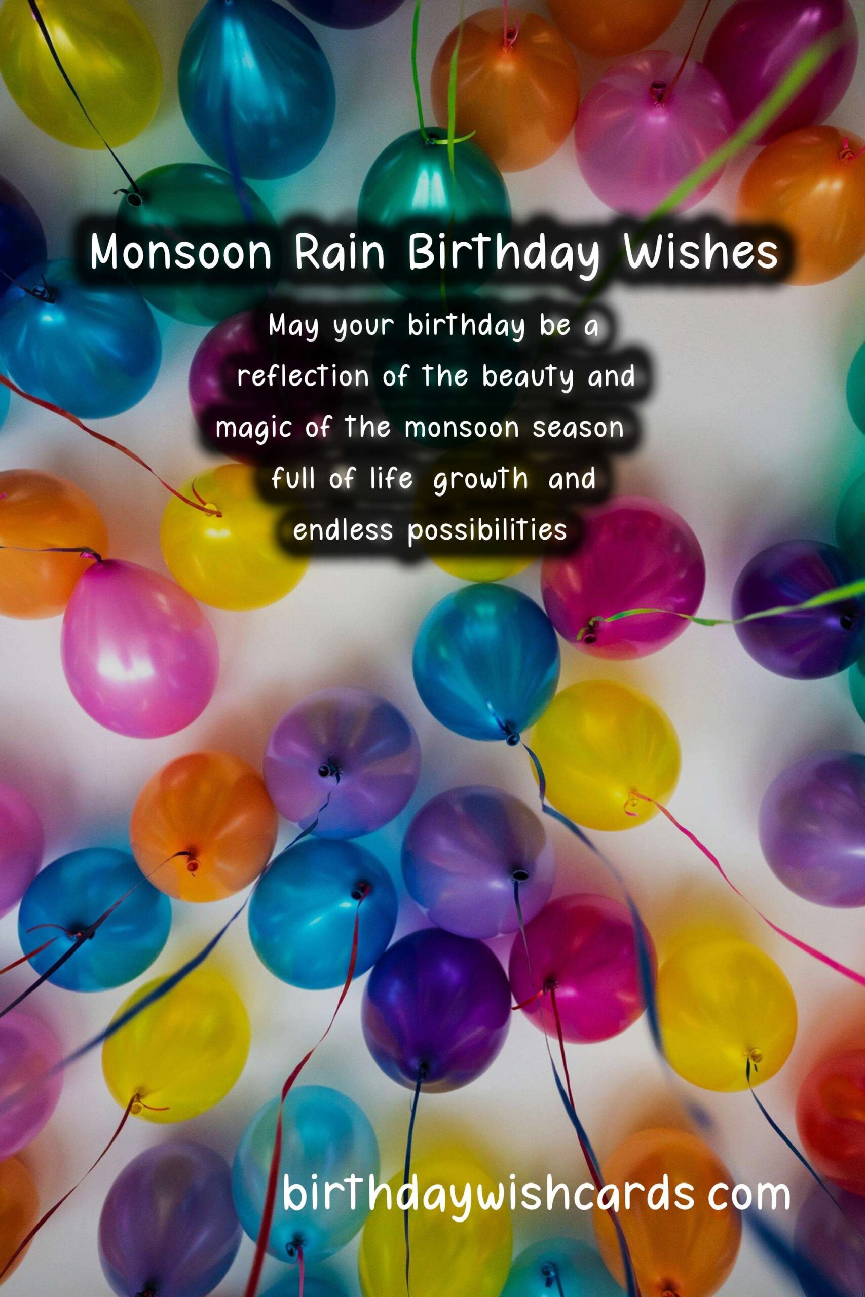 Birthday Wish Cards | Monsoon Rain Birthday Wishes: Nourishing and Renewing Celebrations