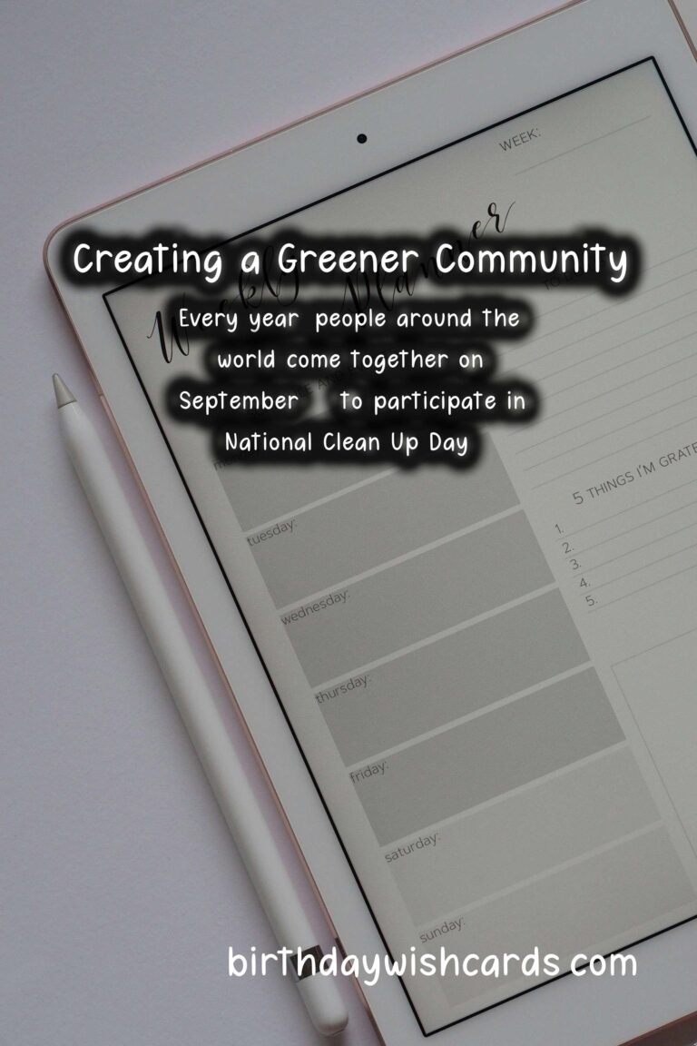 National Clean Up Day: How to Create a Greener Community