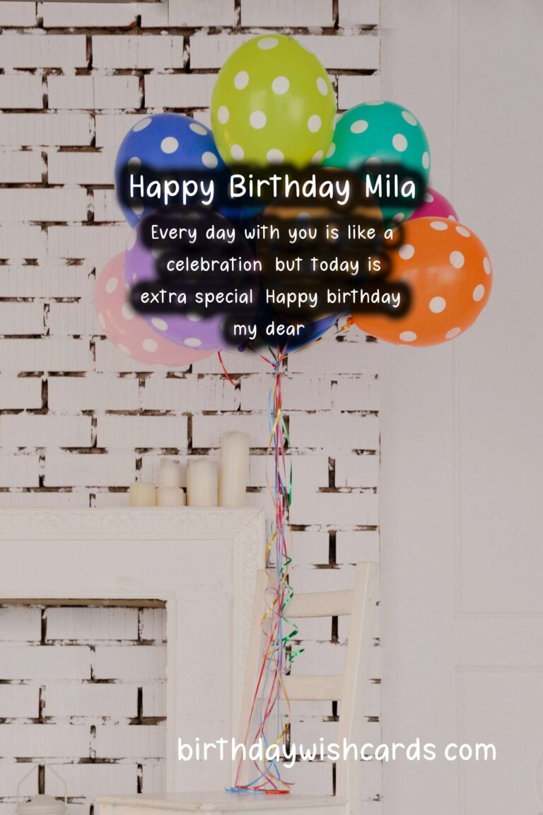 Personalized Birthday Greetings for Mila: Delightful Wishes and Images