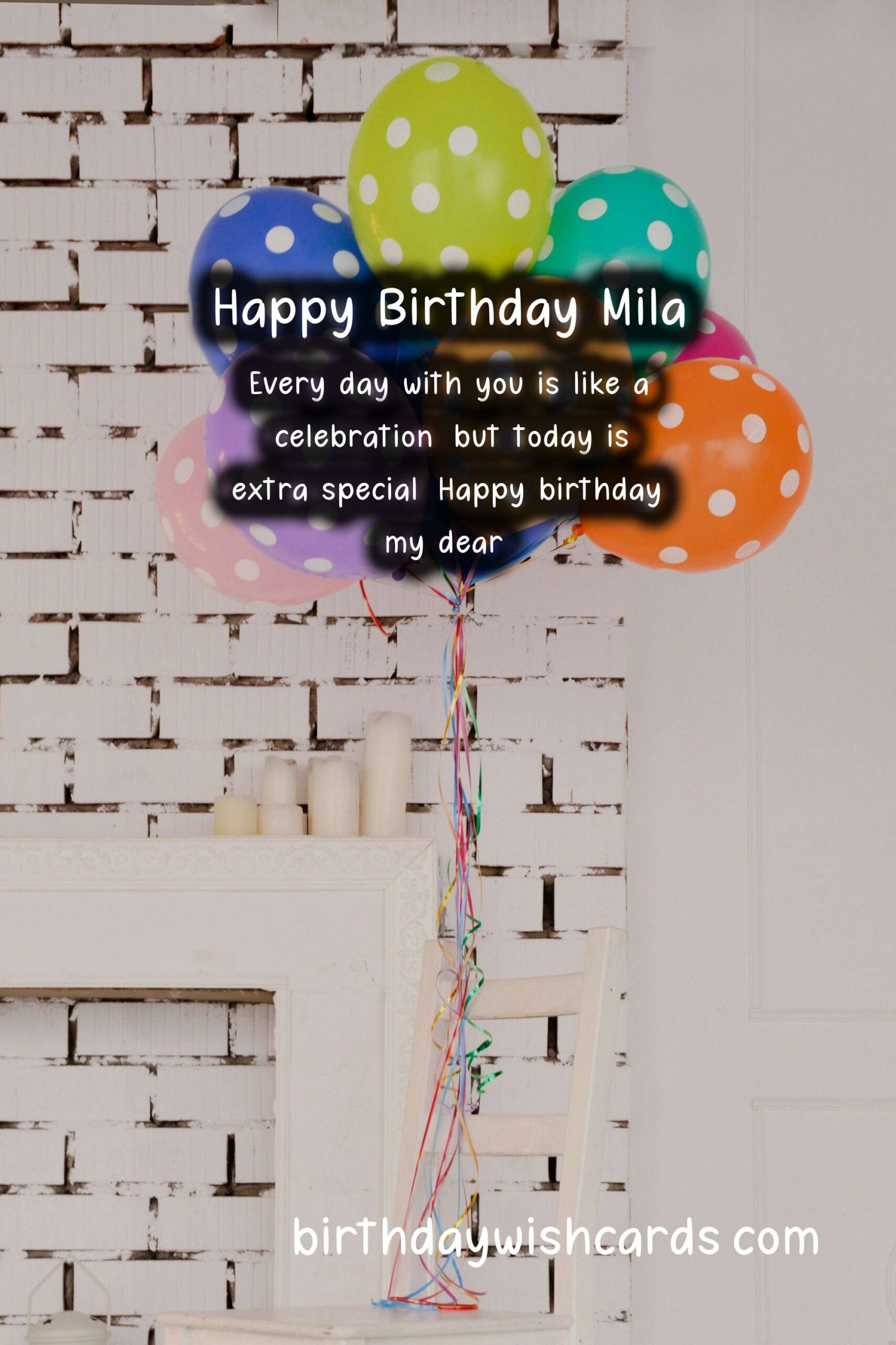 Birthday Wish Cards | Personalized Birthday Greetings for Mila: Delightful Wishes and Images
