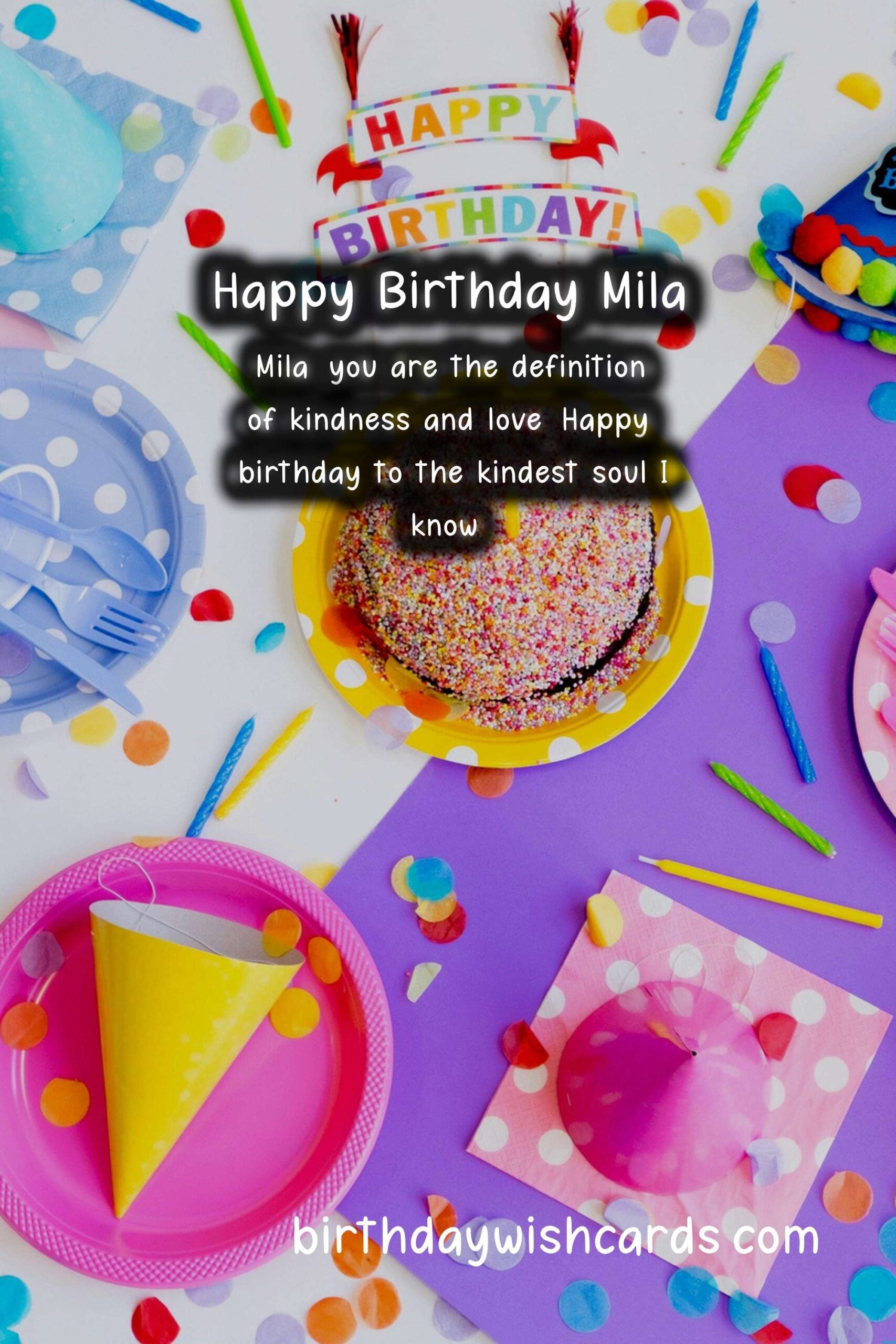 Personalized Birthday Greetings for Mila: Delightful Wishes and Images