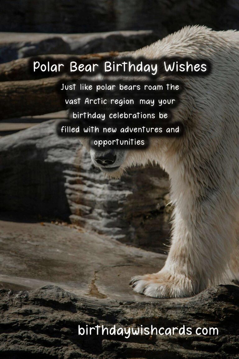Polar Bear Birthday Wishes: Strong and Resilient Celebrations