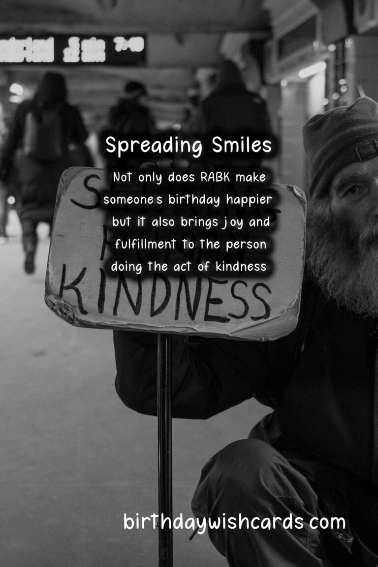 Random Acts of Birthday Kindness: Spreading Smiles