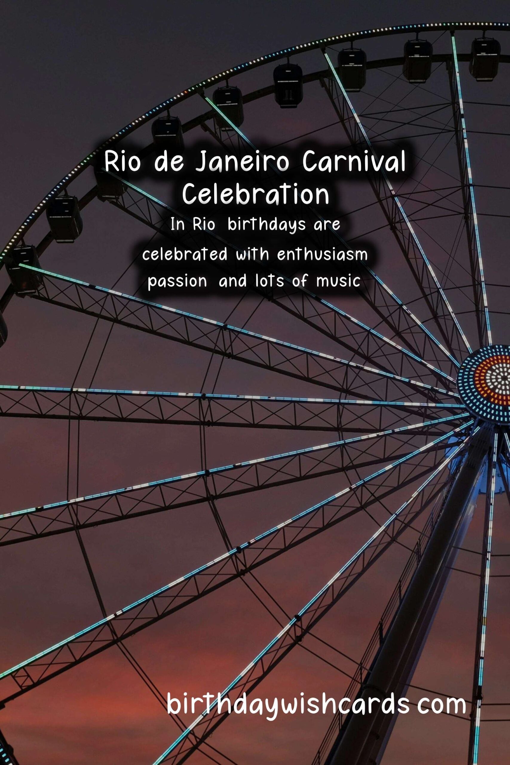 Birthday Wish Cards | Rio de Janeiro Birthday Wishes: Passion from the Carnival Capital