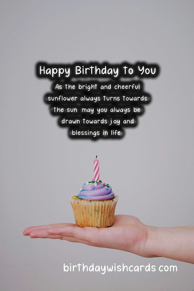Sunflower Birthday Wishes: Bright and Cheery Celebrations