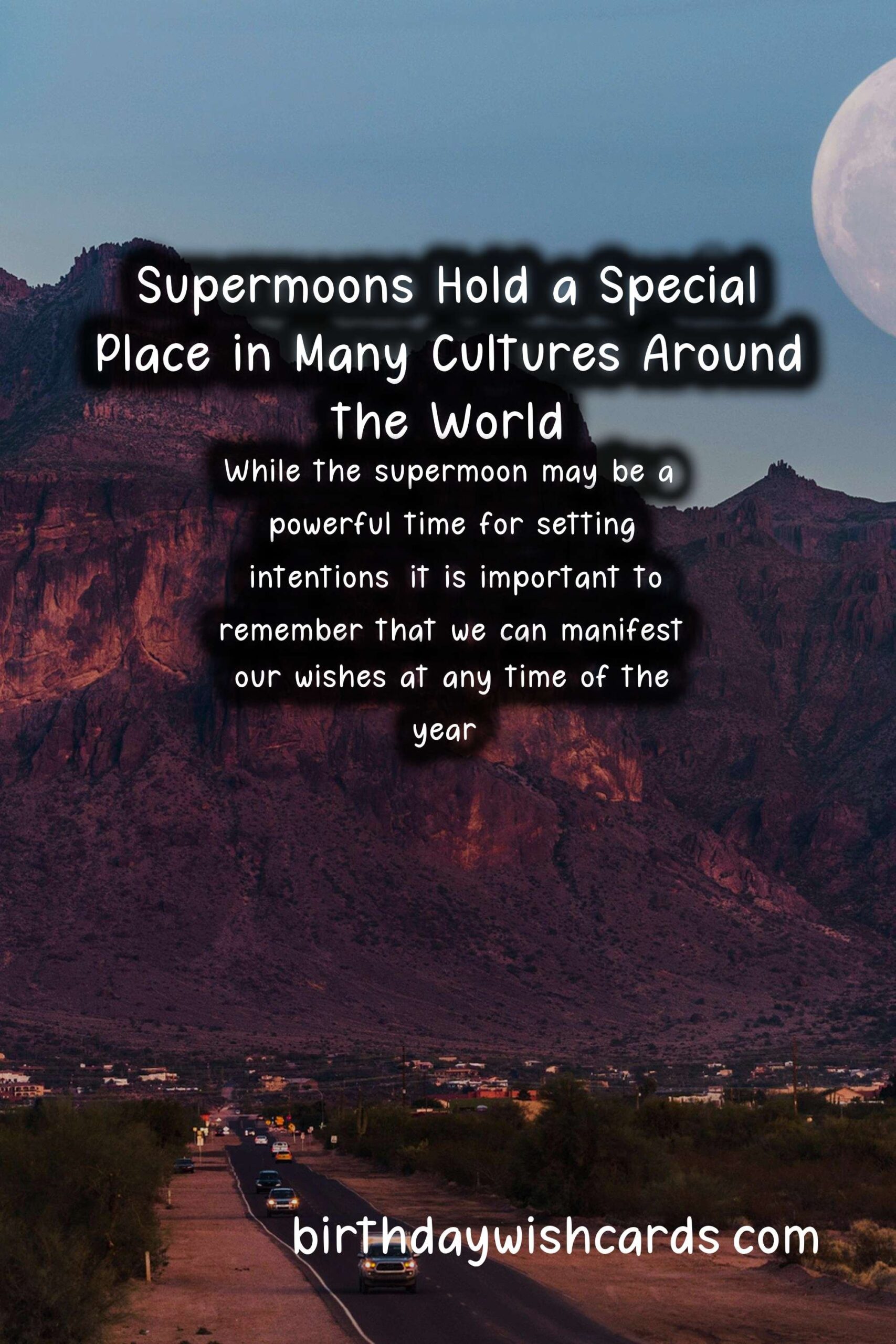 Birthday Wish Cards | Supermoon Wishes: Magnifying Lunar Magic
