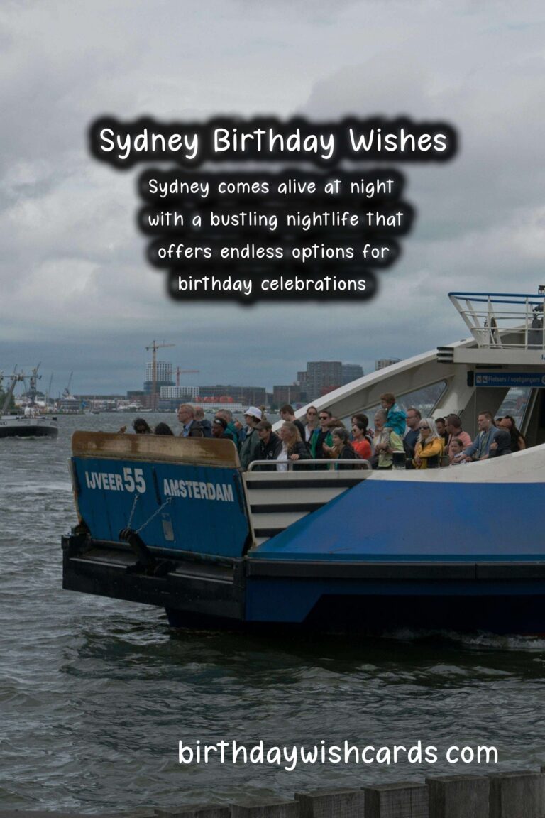 Sydney Birthday Wishes: Vibrancy from the Harbour City