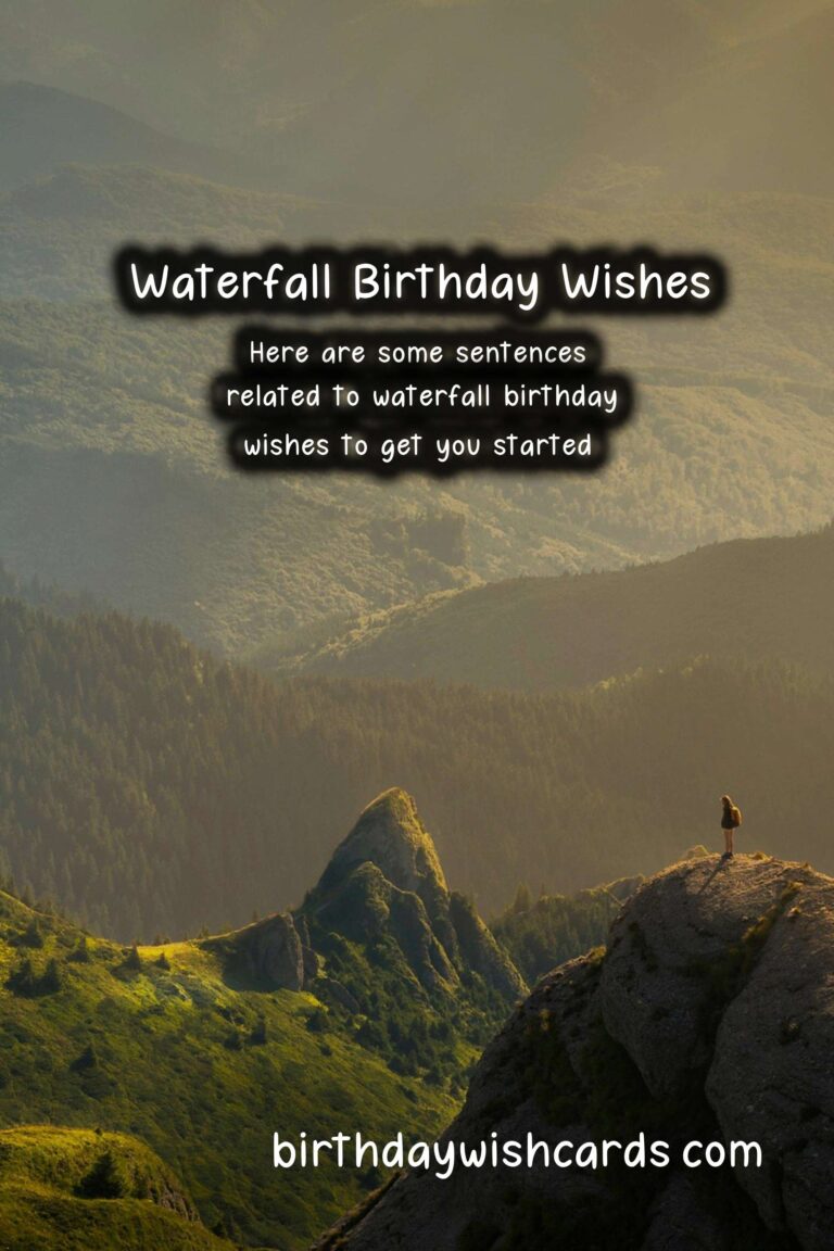 Waterfall Birthday Wishes: Powerful and Refreshing Celebrations