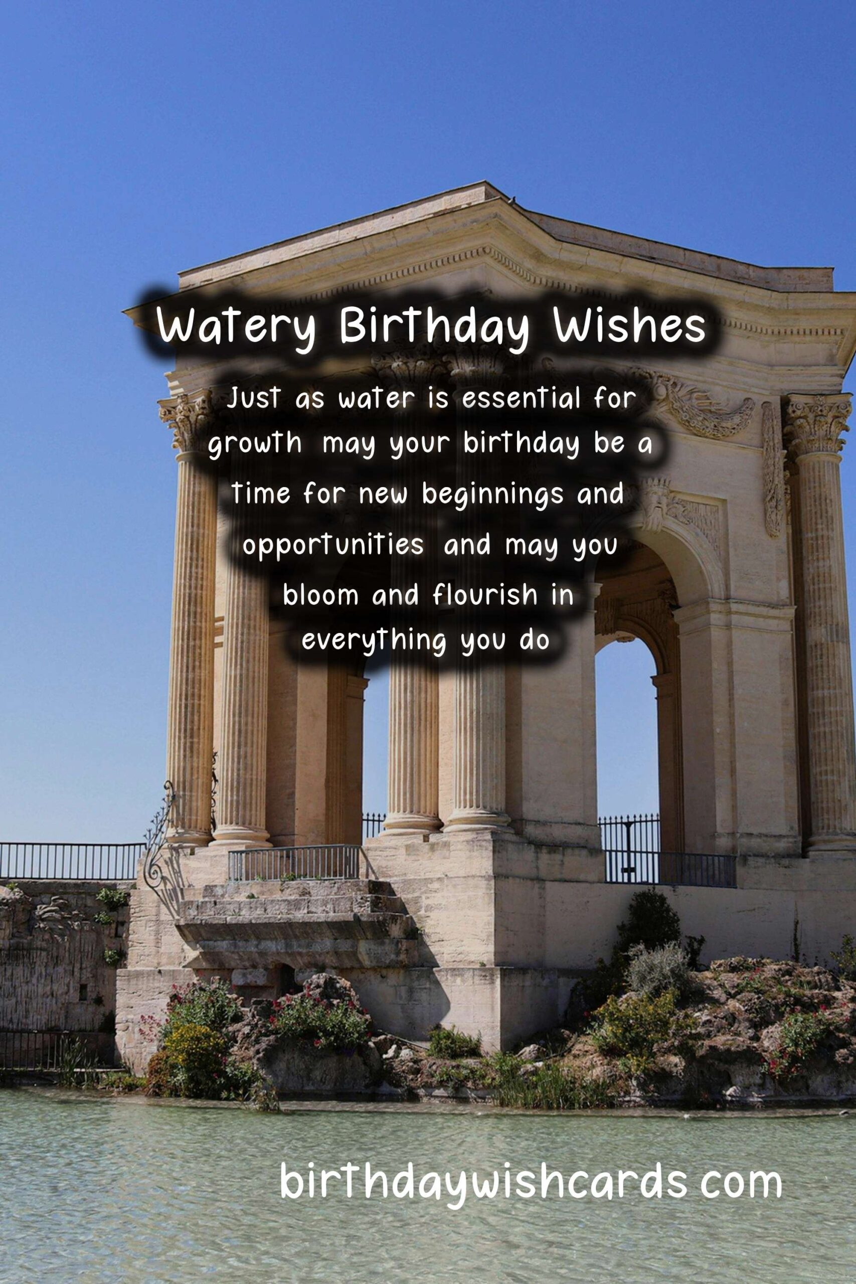 Watery Birthday Wishes: Flowing with Joy and Harmony