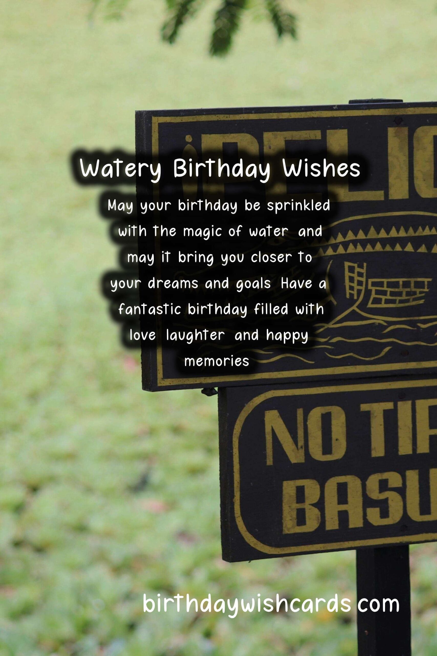 Watery Birthday Wishes: Flowing with Joy and Harmony