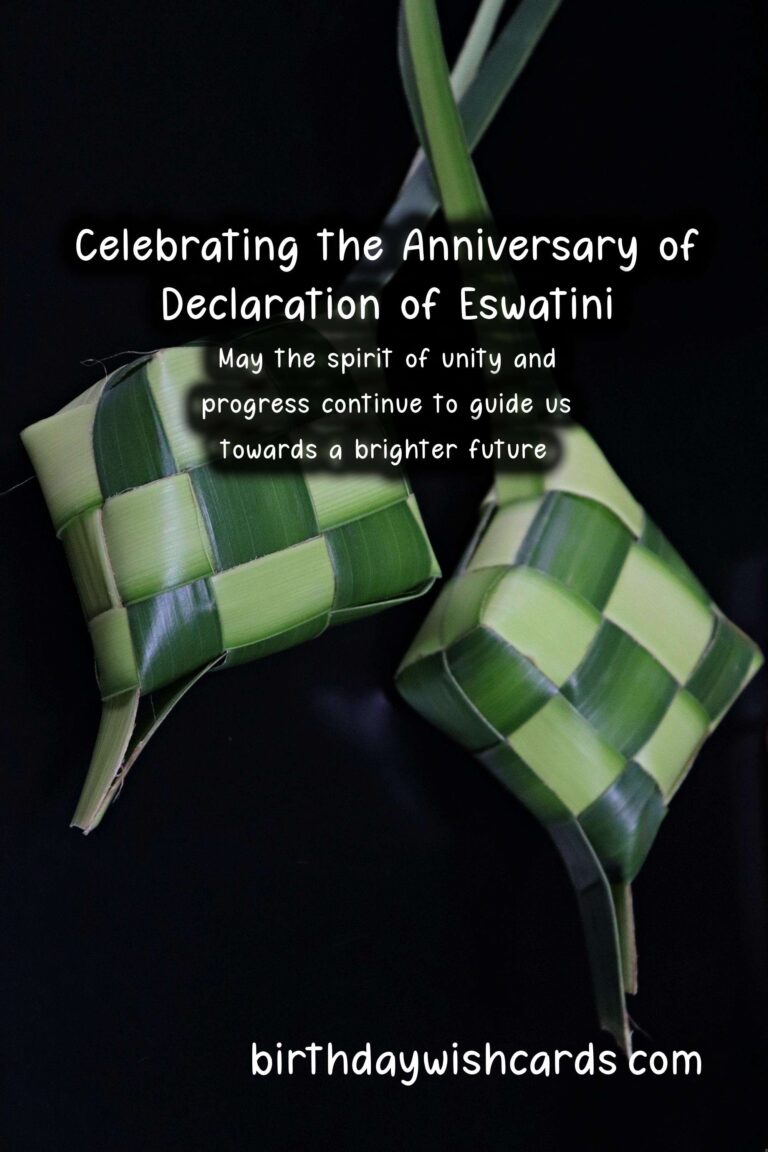 Anniversary of Declaration of Eswatini – April 12
