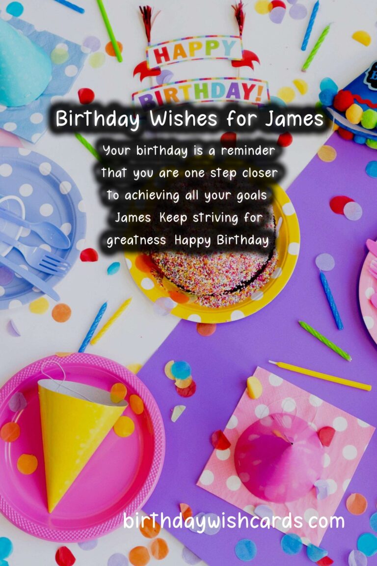 Birthday Wishes for James – Classic Messages and Handsome Images