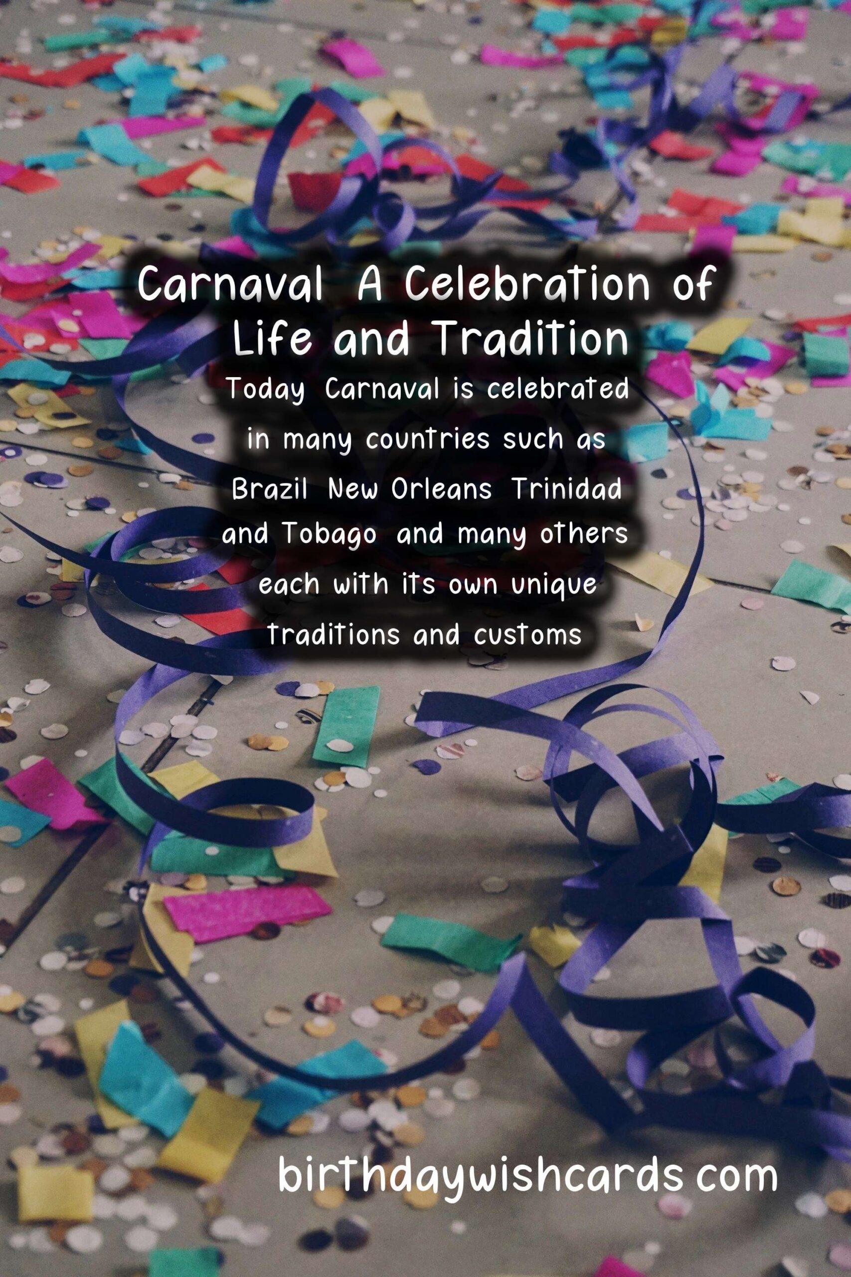 Carnaval: A Festive Celebration of Culture and Tradition