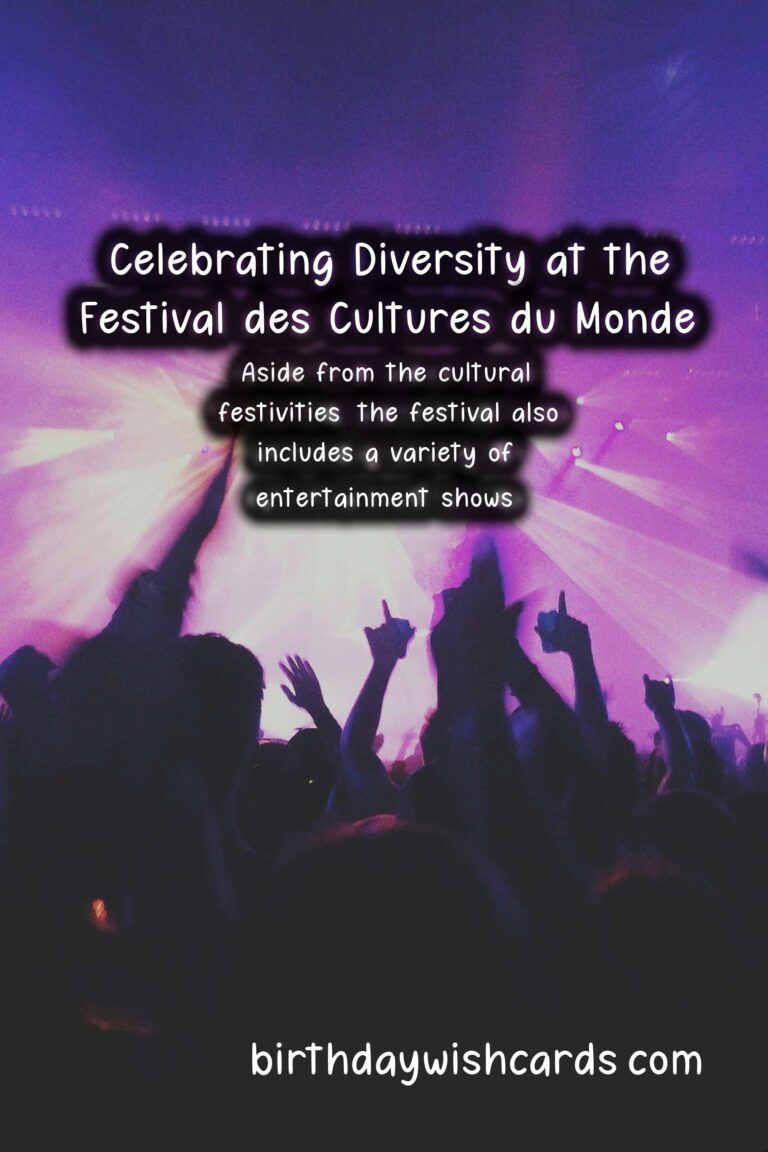 Celebrate Diversity at the Festival des Cultures du Monde (July 12-14) & Independence Day (25th November)