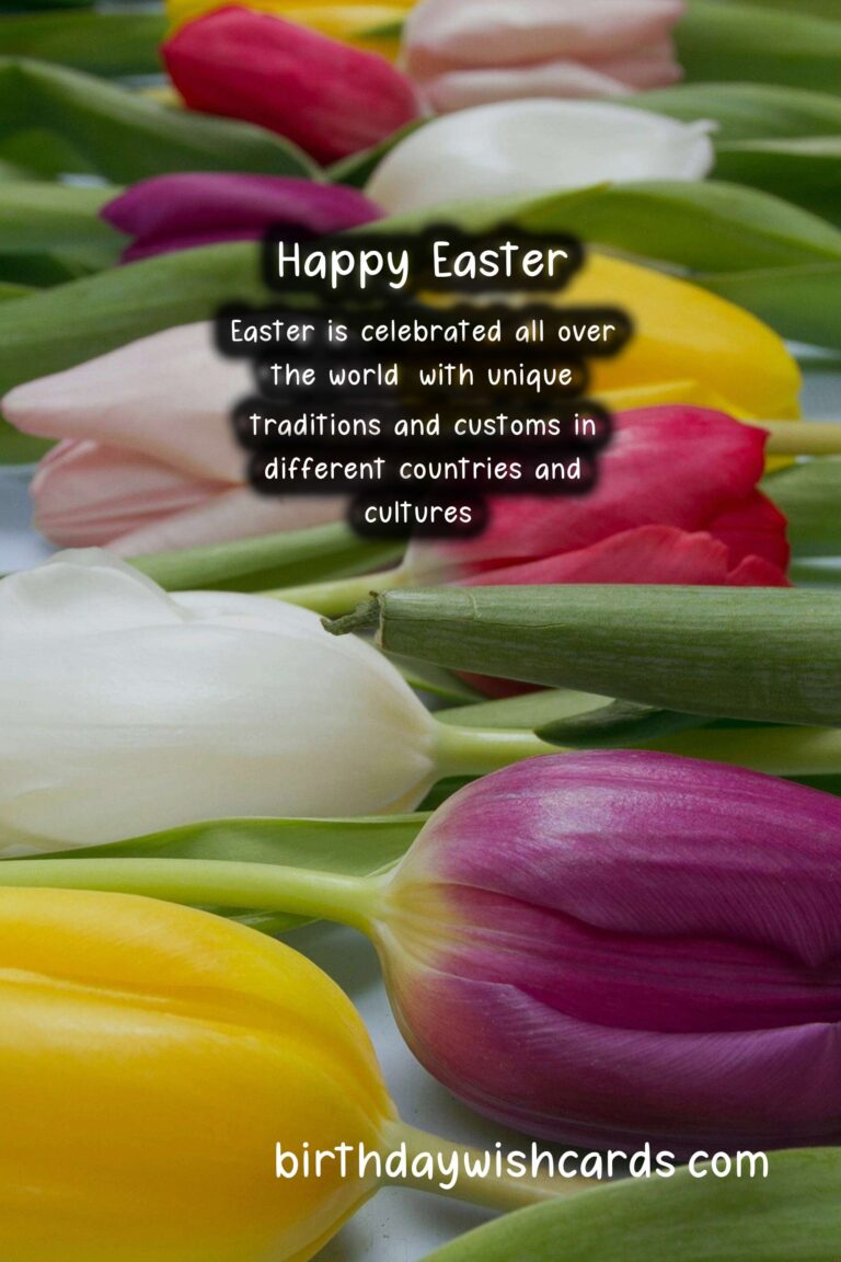 Celebrate Easter in the Month of March to April