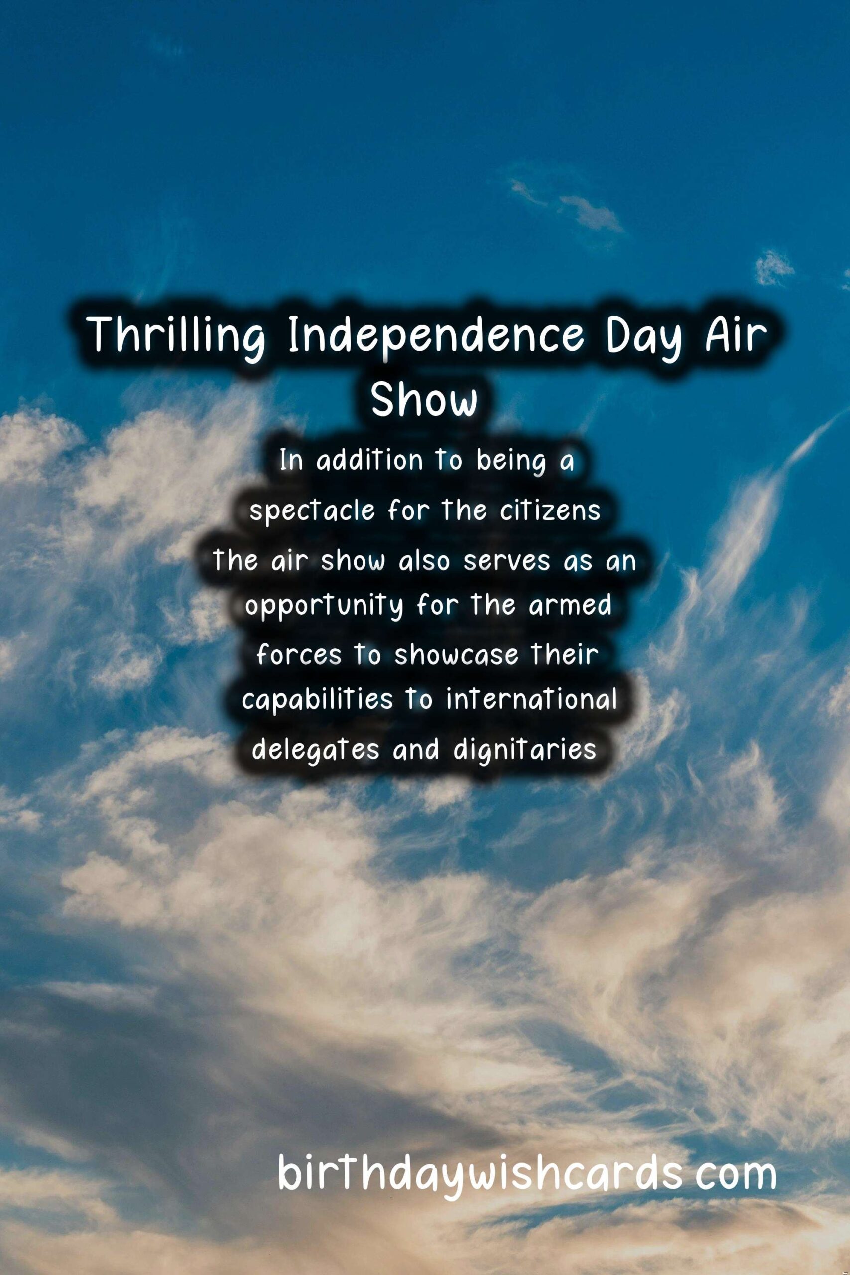 Celebrate Independence Day With an Exciting Air Show