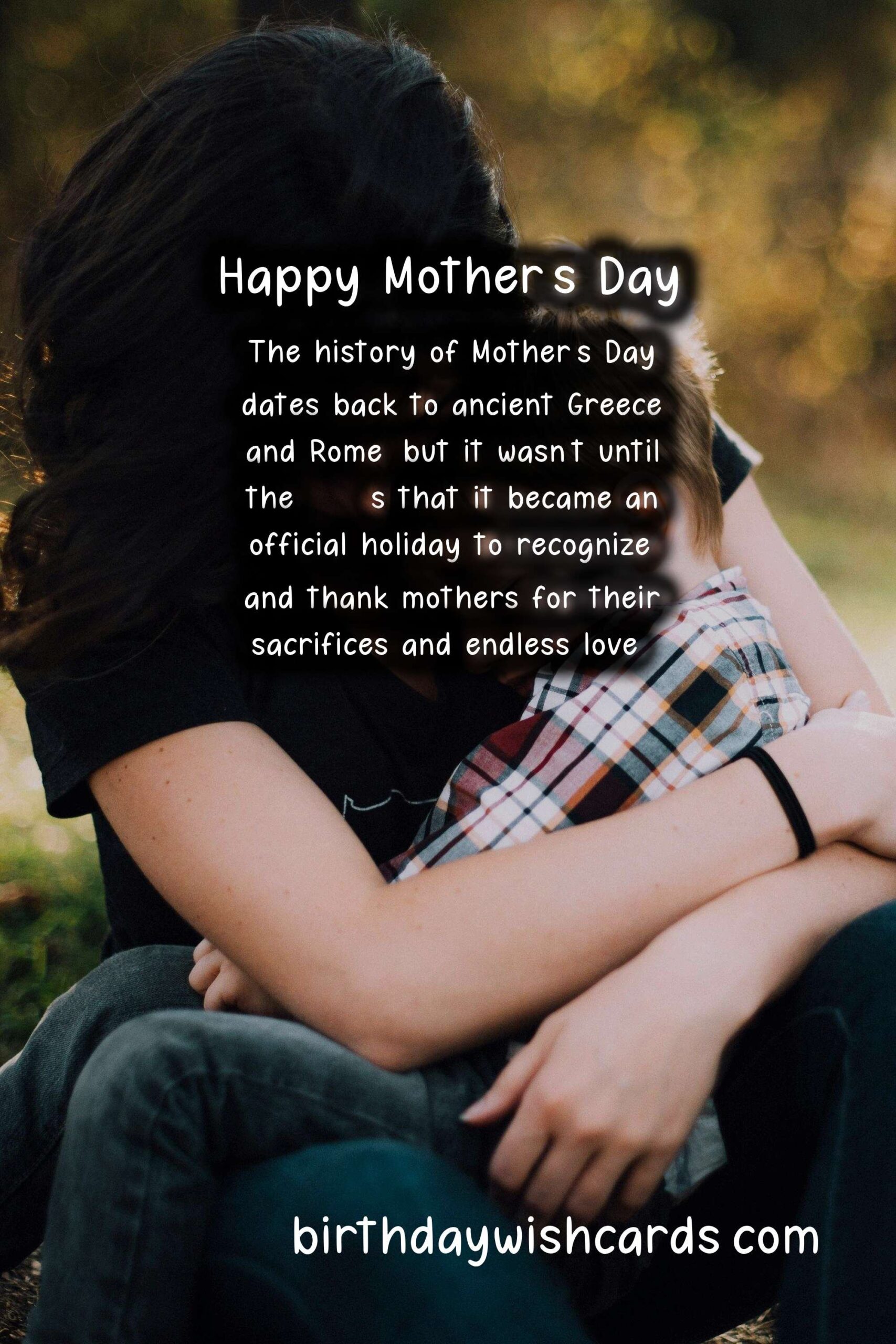 Celebrate Mother's Day on the Last Sunday in May