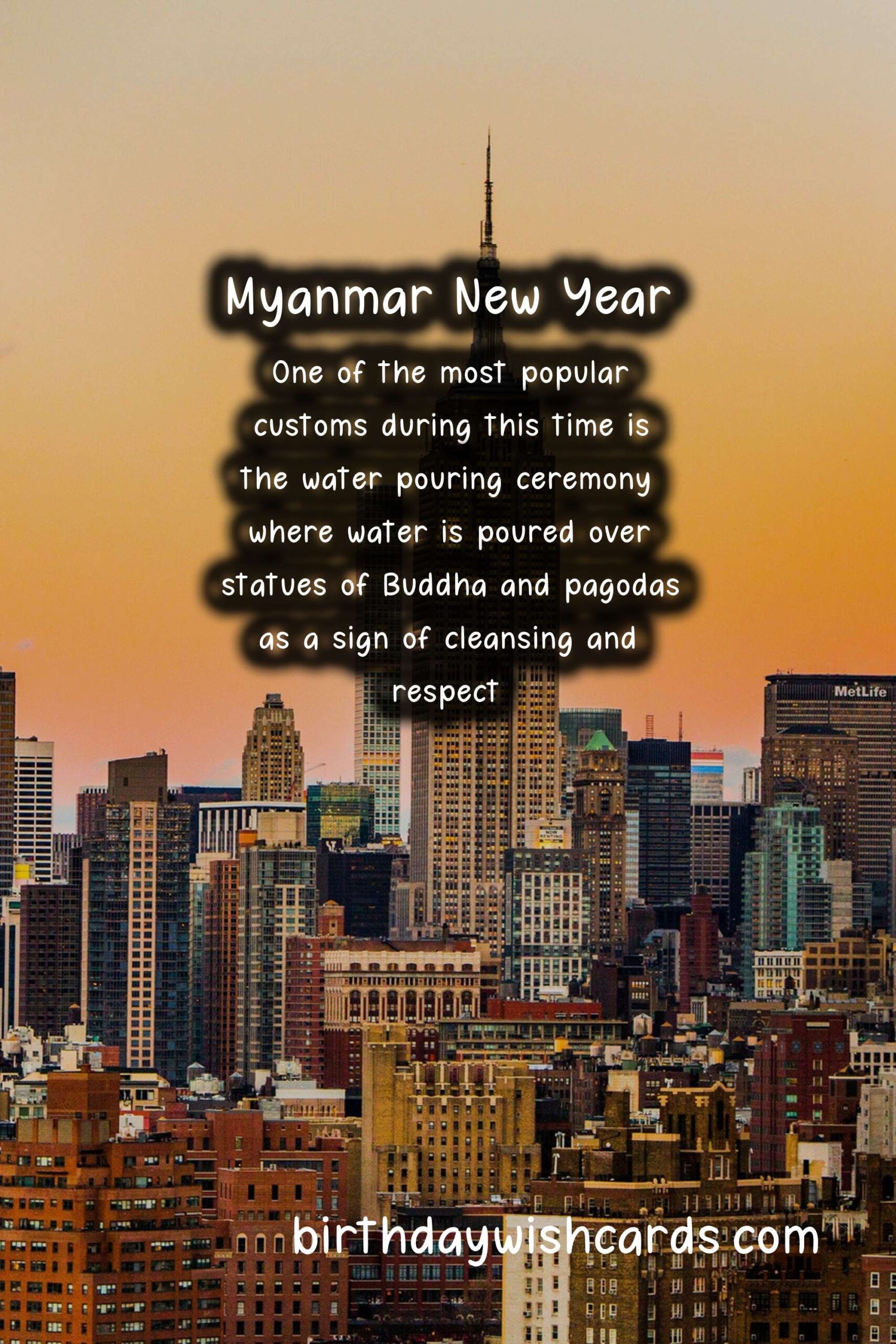 Celebrate Myanmar New Year – April 17