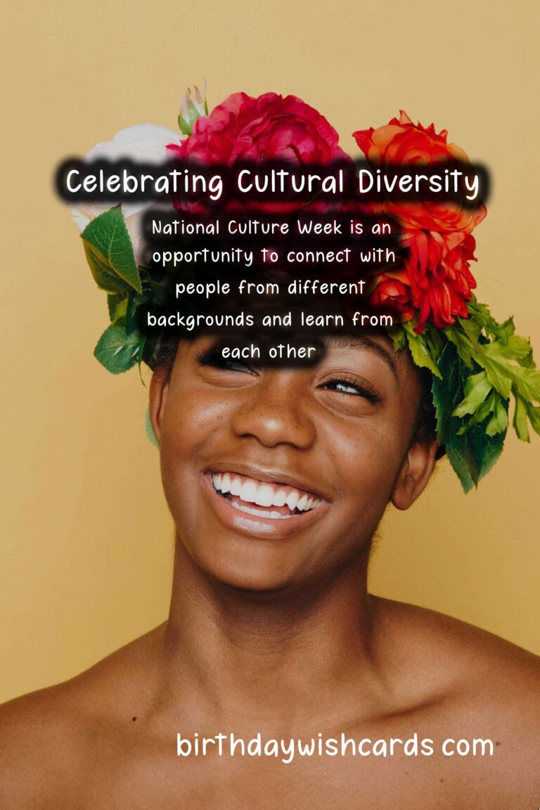 Celebrate National Culture Week – November 1-7