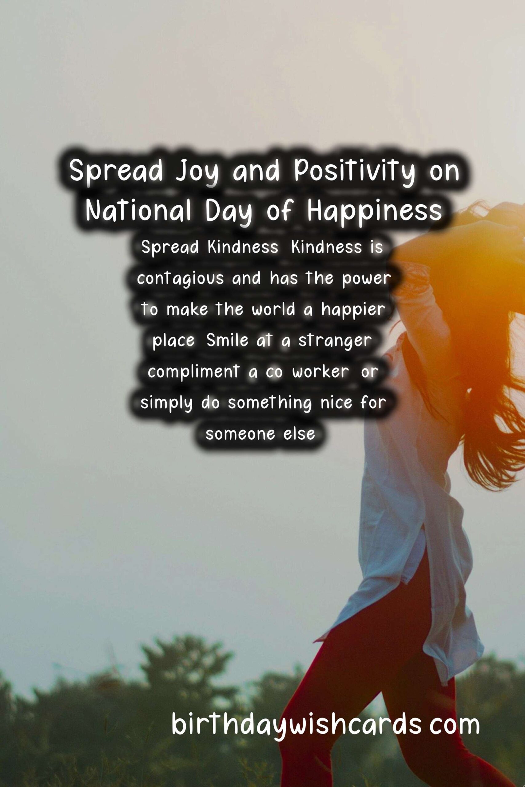 Celebrate National Day of Happiness with Joy and Positivity