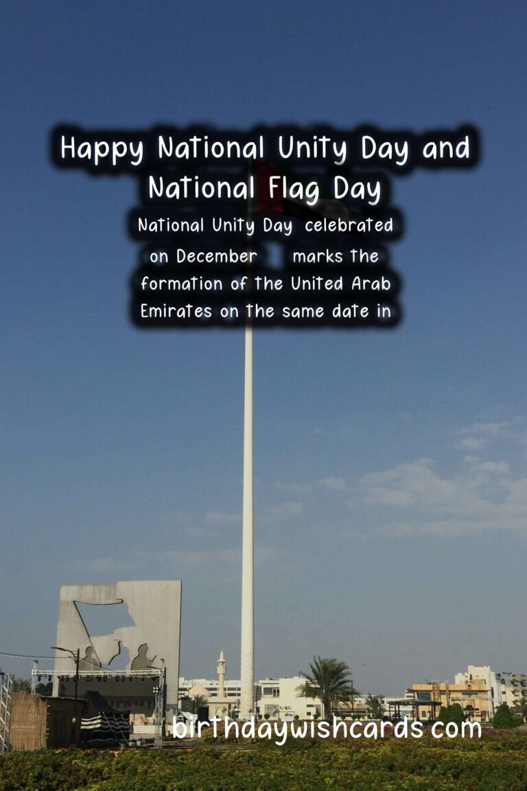 Celebrate National Unity Day and National Flag Day