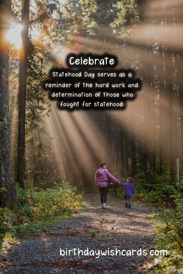 Celebrate Statehood Day on November 11th