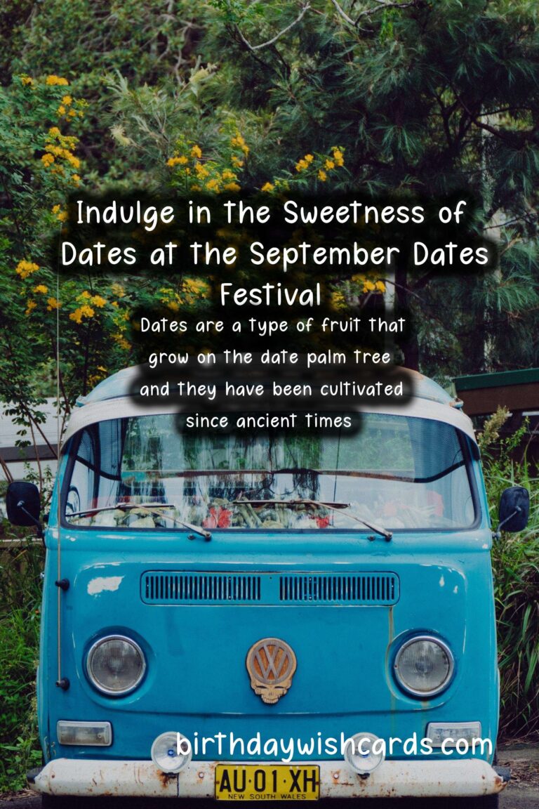Celebrate the Deliciousness of Dates at the September 16-22 Dates Festival