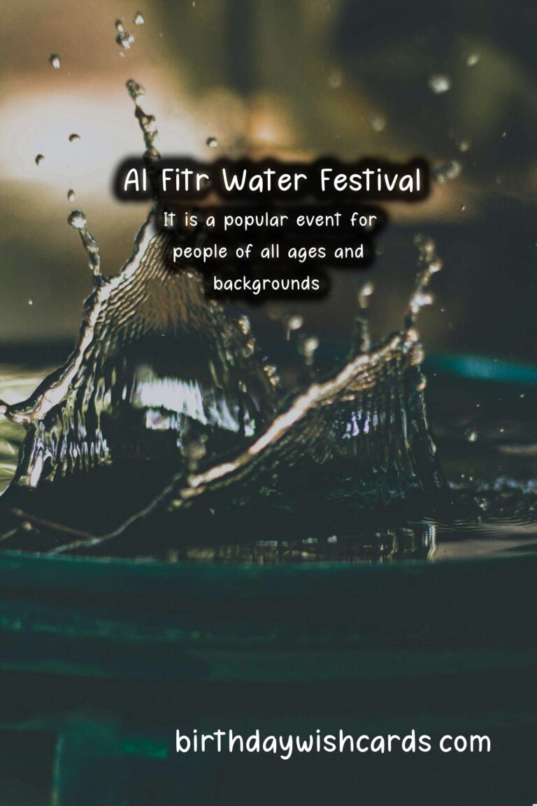 Celebrate the Joyous Al Fitr Water Festival in October