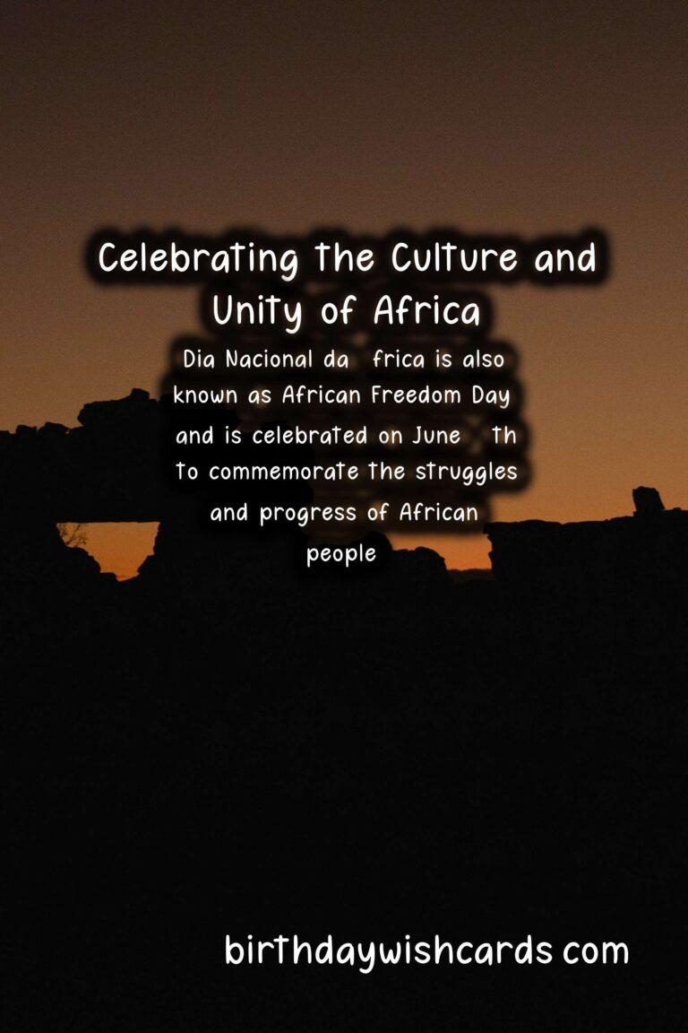 Celebrating Dia Nacional da África (National African Day) – June 18th: Promoting African Unity and Pride