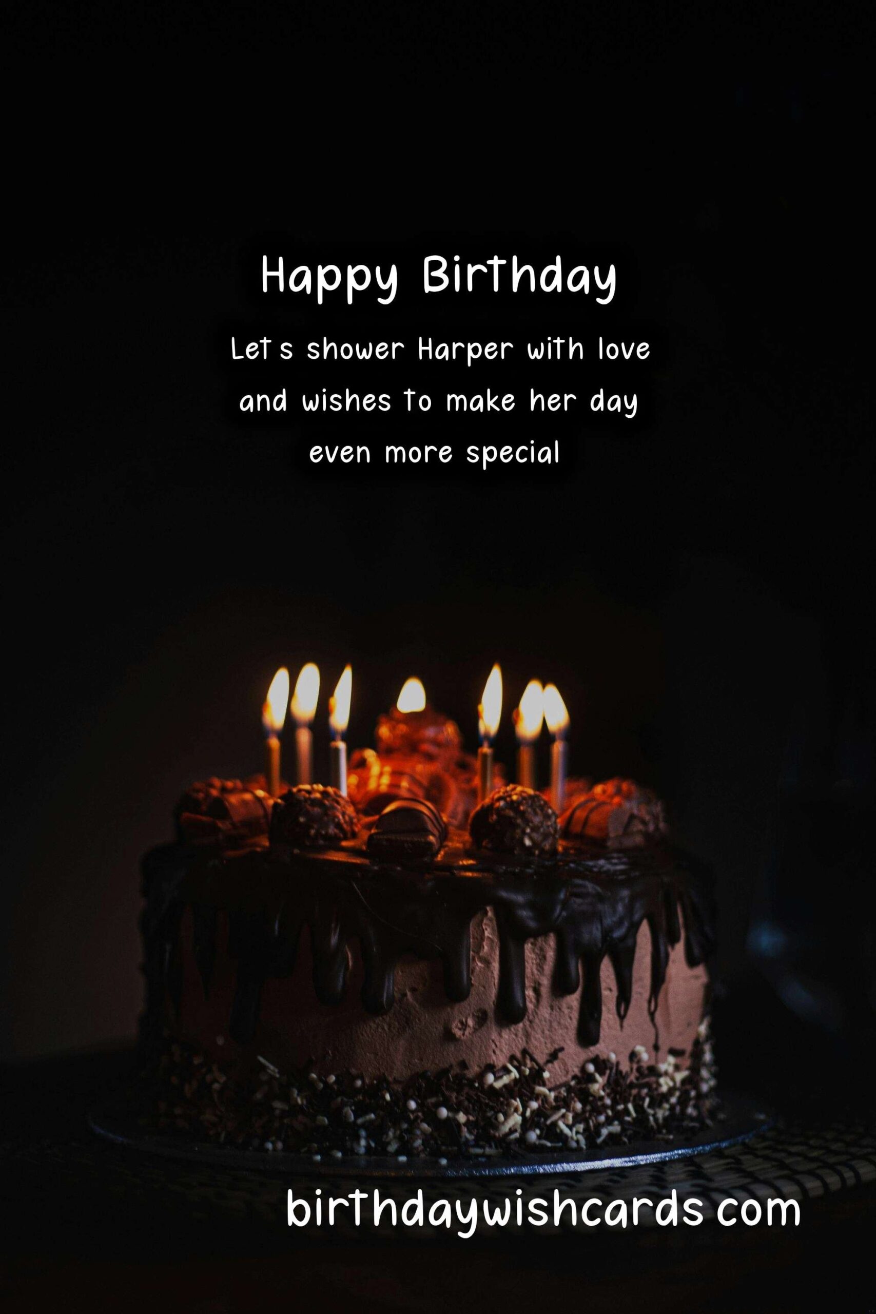 Birthday Wish Cards | Celebrating Harper's Birthday: Cheerful Wishes and Lovely Images