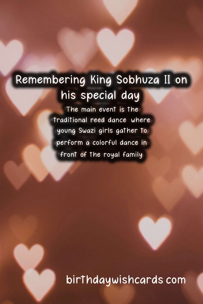 Celebrating King Sobhuza II Day – July 22