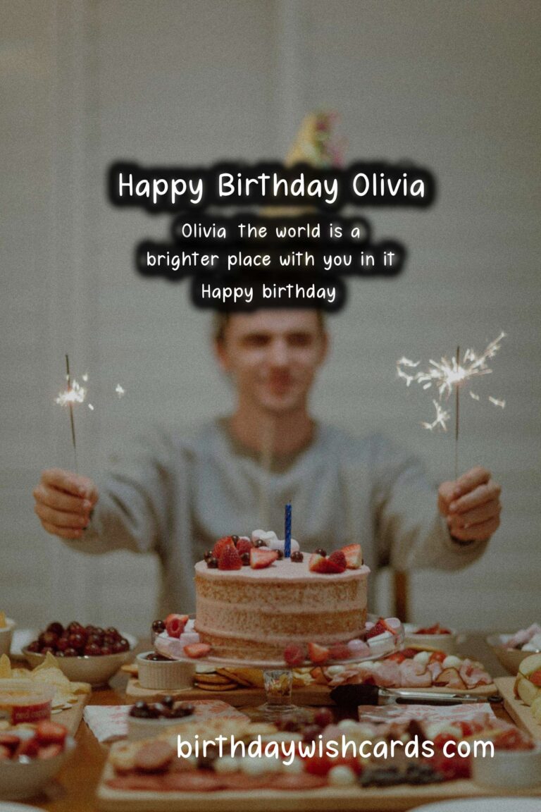 Celebrating Olivia’s Birthday: Sweet Wishes and Lovely Images
