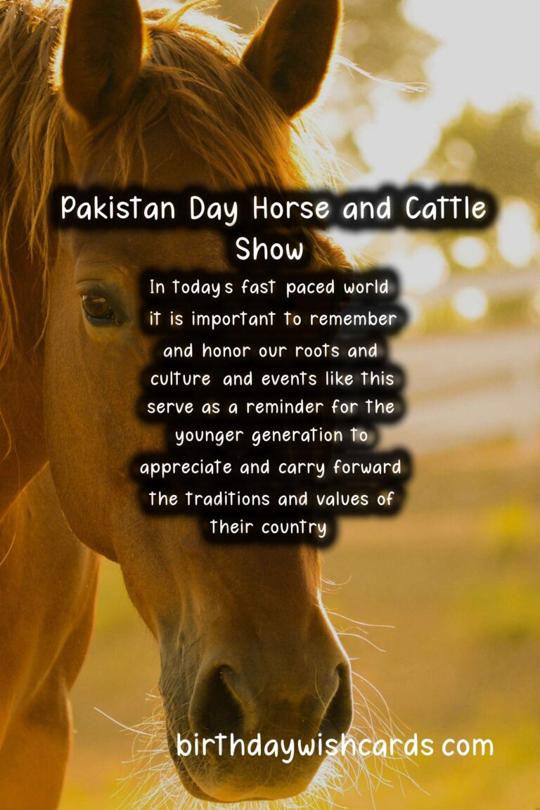 Celebrating Pakistan’s Cultural Heritage: Pakistan Day Horse and Cattle Show – March