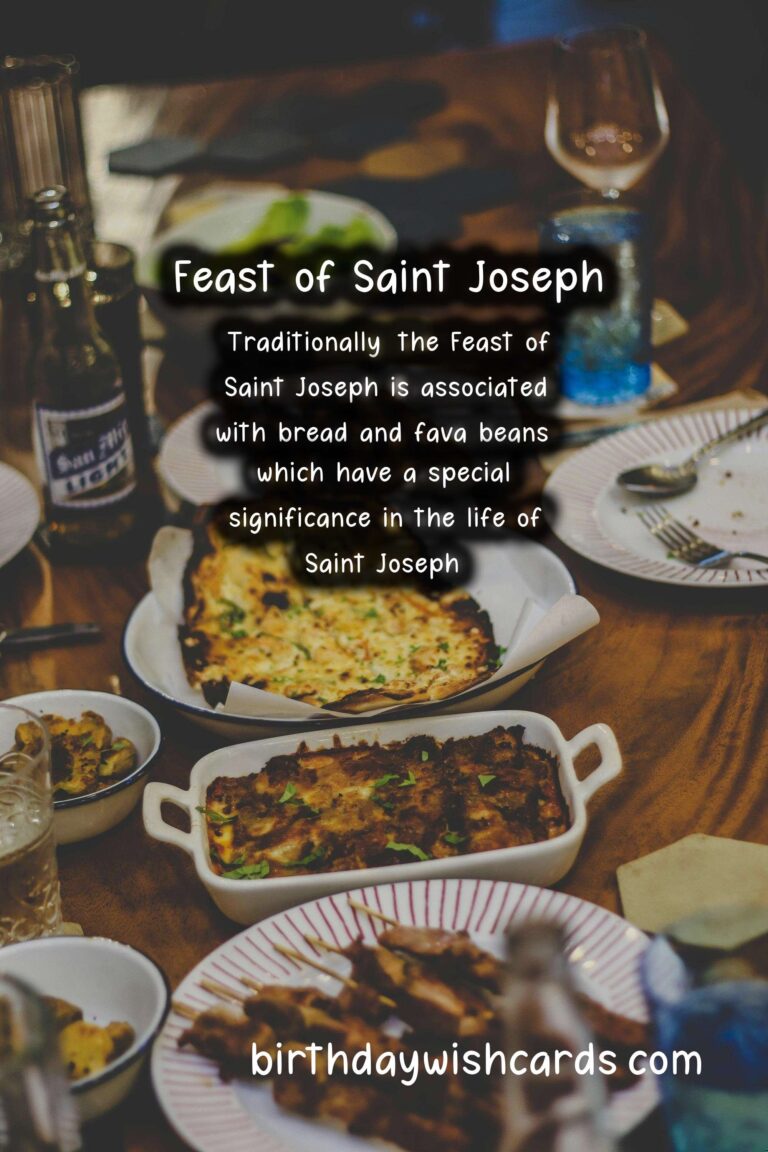 Celebrating the Feast of Saint Joseph on March 19