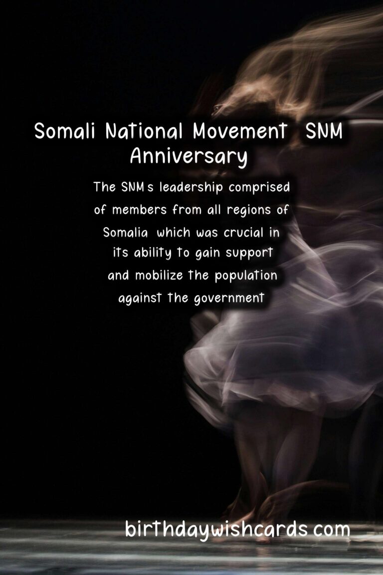 Commemorating the Anniversary of Somali National Movement (SNM) – October 21