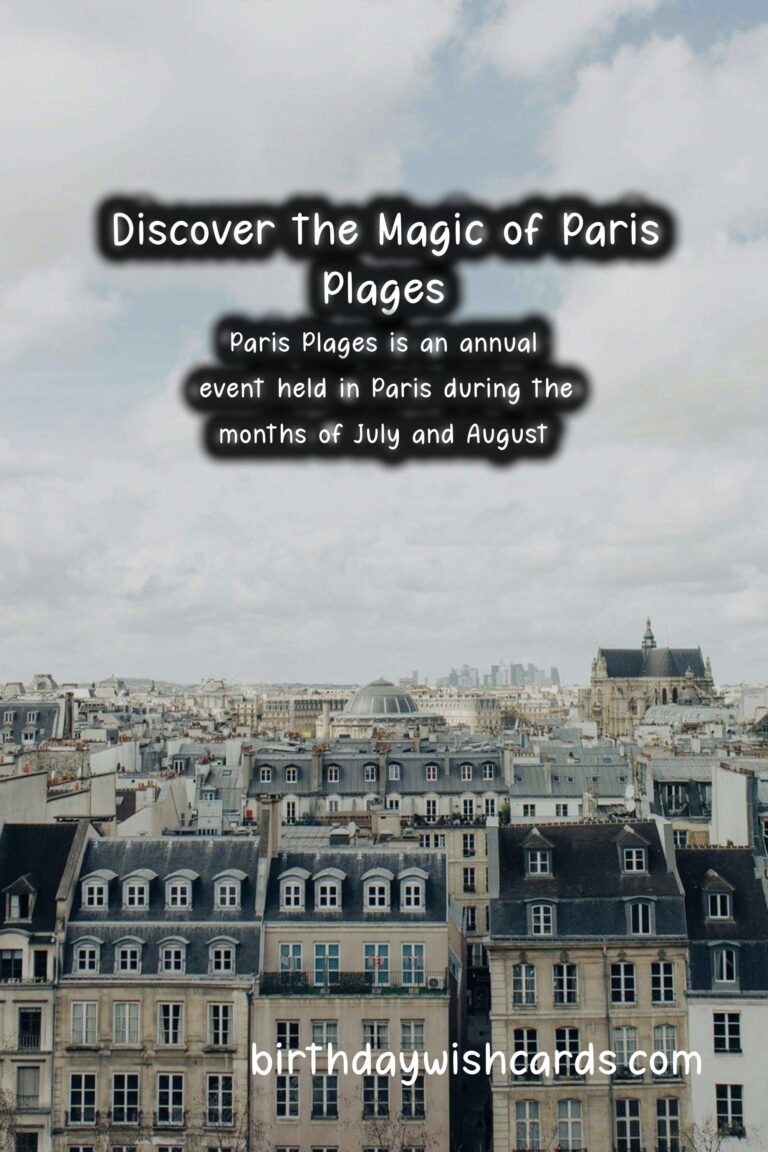 Discover the Magic of Paris Plages