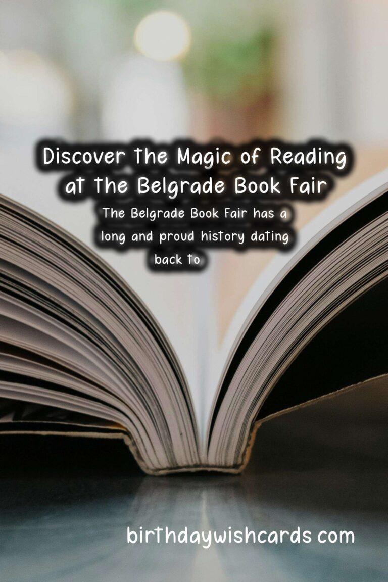 Discover the Magic of Reading at the Belgrade Book Fair – October 20th-27th