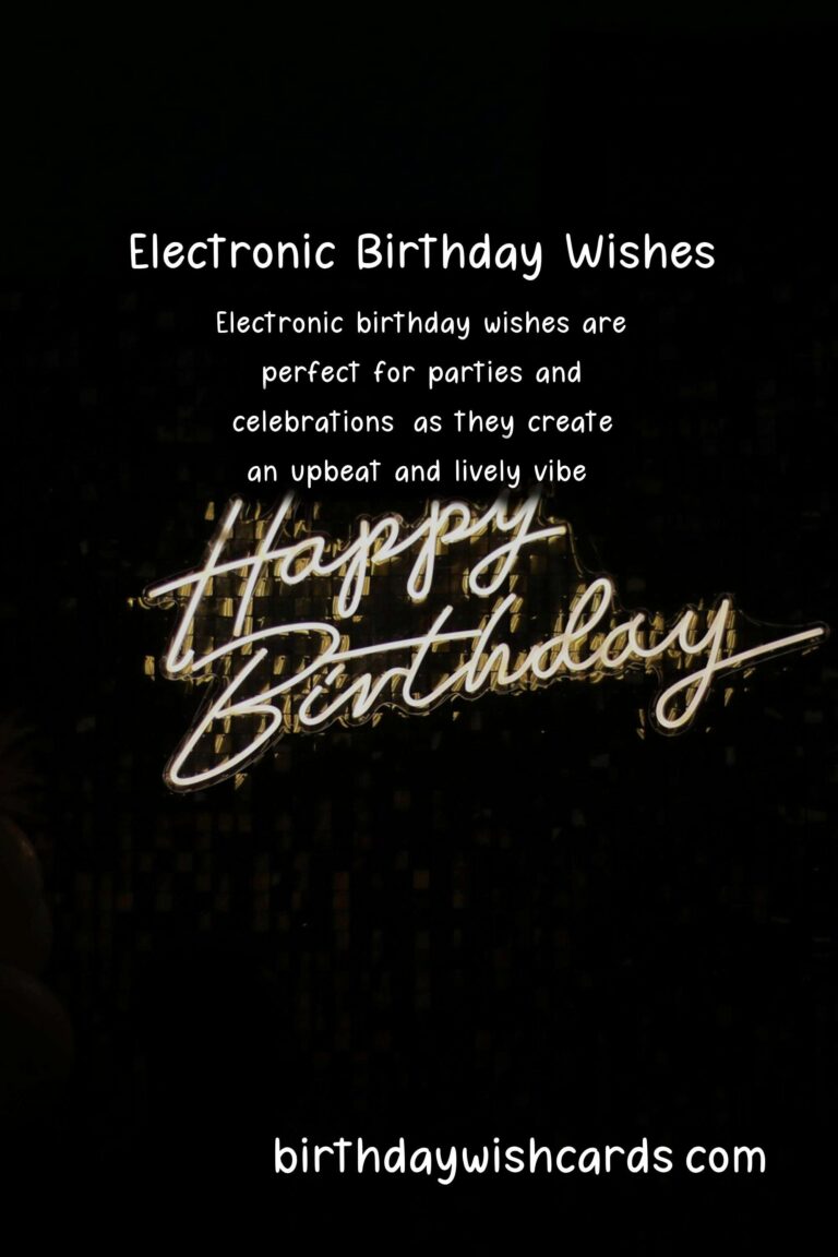 Electronic Birthday Wishes: Raving to Energetic Beats and Synths